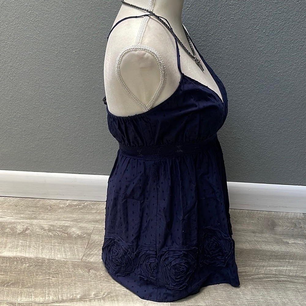 Iris Basic Navy Racerback Tank Top - Picture 4 of 10